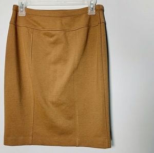 Ellen Tracy Camel Colored Pencil Skirt